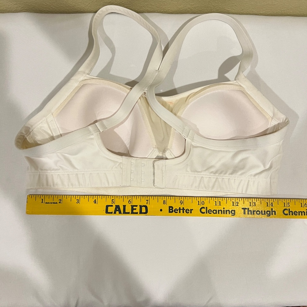 Victoria's Secret VSX Sport Bra Padded Racerback White Sz L - Picture 9 of 10